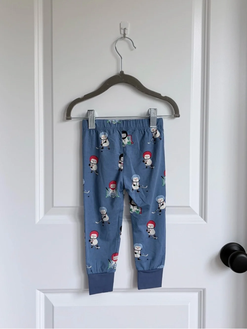 🏒Angel Dear Bamboo Snow Folks Ice Hockey Long Sleeve Pajama Set NWT